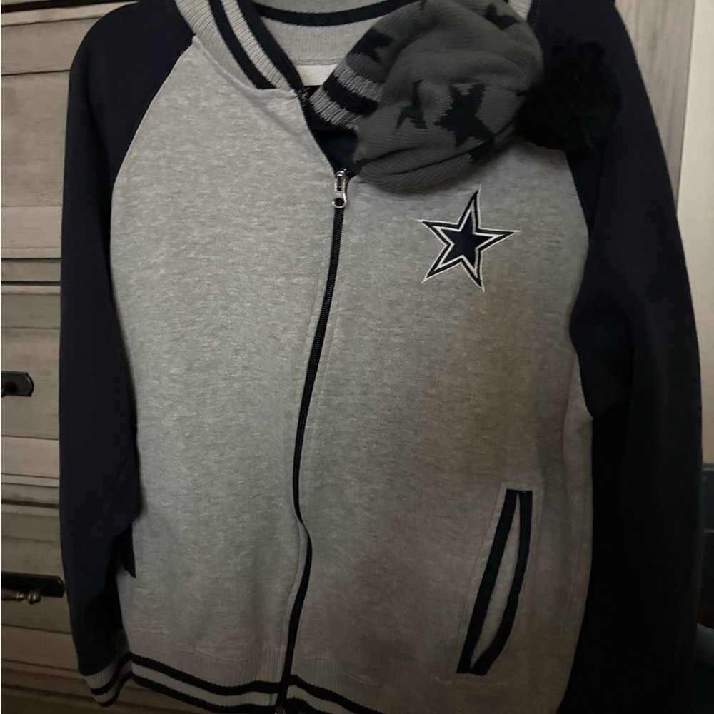 Source Unknown Gray and Navy Kids Jacket